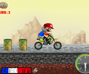 Jeux de course en moto cross Mario
